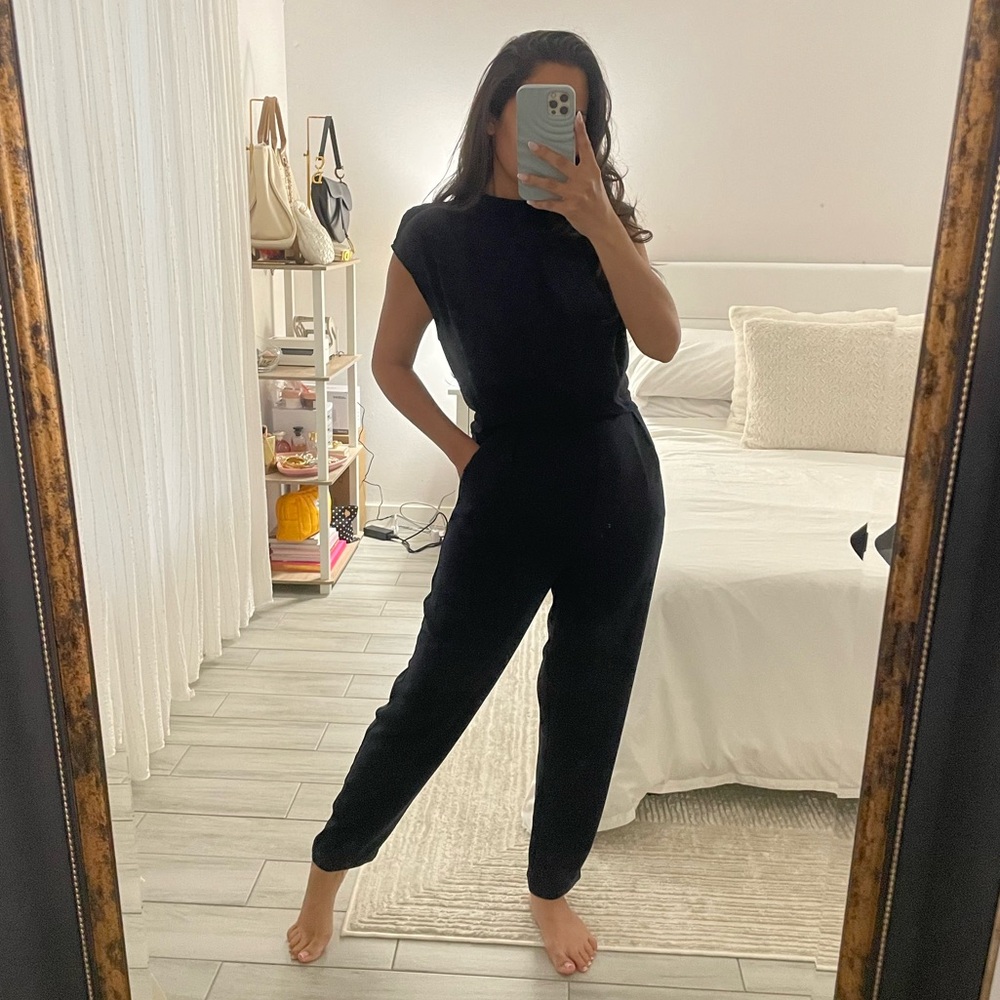 ZARA Navy Blue Romper